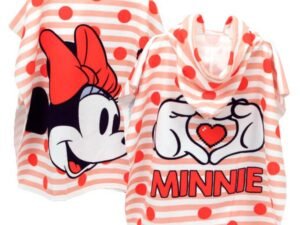 Minnie Poncho Mare Bambina 55 X 110 Cm Microfibra