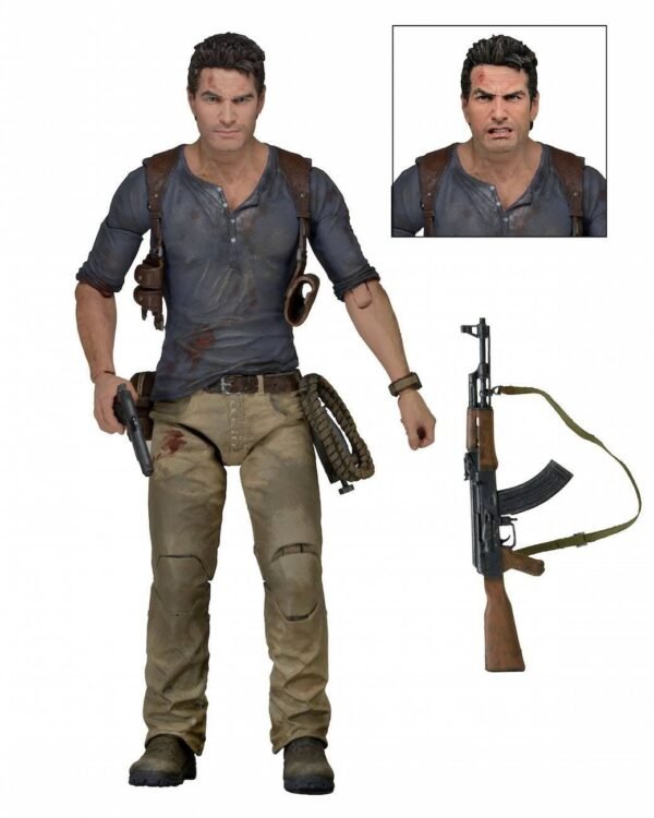 Uncharted Action Figures Personaggio Nathan Drake 18Cm Neca