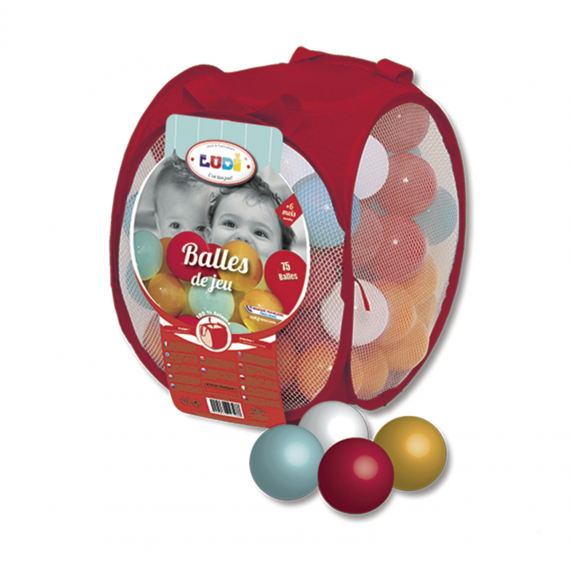 Sacca Con 75 Palline Da Gioco Piscina Bambini Piscinette Ludi