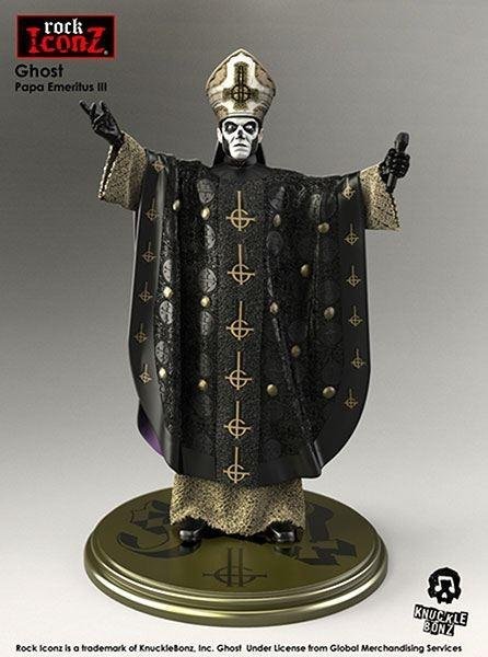 Ghost Papa Rock Statuetta Statua Papa Emeritus Iii