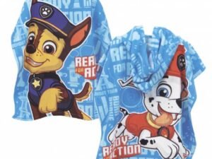 Paw Patrol Poncho Mare Bambino 55 X 110 Cm Microfibra