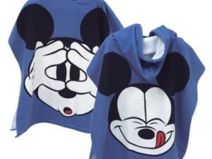 Mickey Mouse Poncho Mare 55 X 110 Cm Microfibra