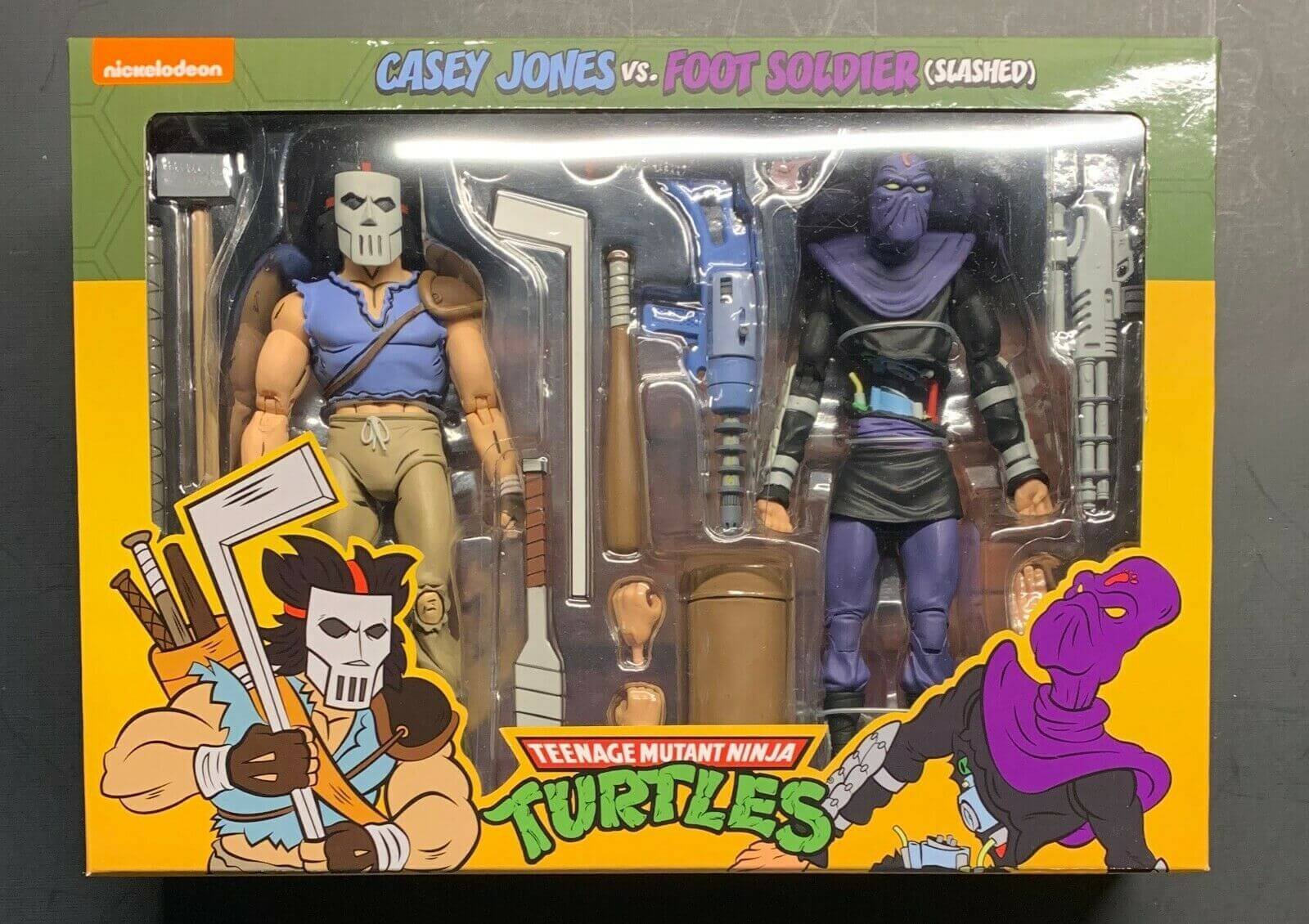Casey Jones Foot Soldier Teenage Mutant Ninja Turtles Action Figure 2 Pack 18 Cm
