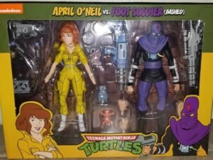 April Oneil Foot Soldier Teenage Mutant Ninja Turtles Action Figure 2 Pack 18 Cm