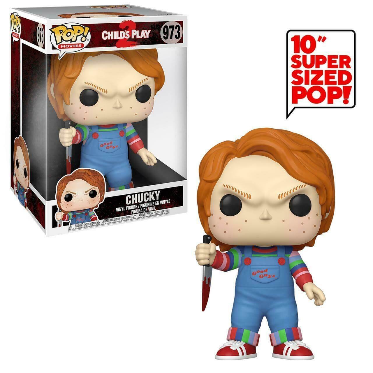 Child S Play Super Sized Pop Movies Vinyl Figure Chucky 25 Cm
