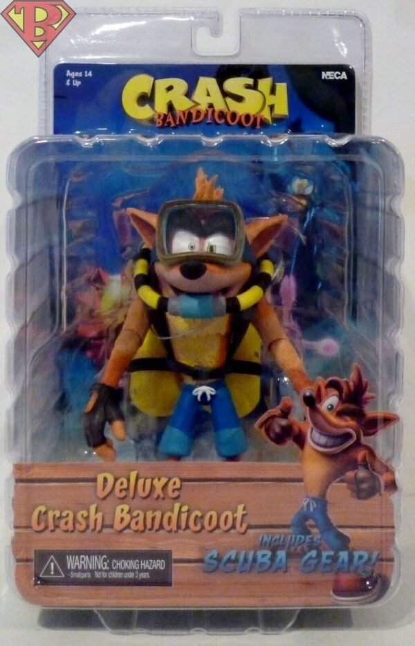 Crash Bandicoot Con Scuba Sub Action Figures Deluxe 14Cm Neca