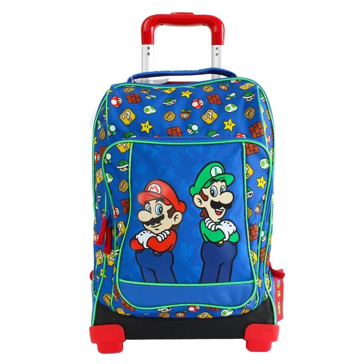 Trolley Super Mario Backpack Zaino Scuola