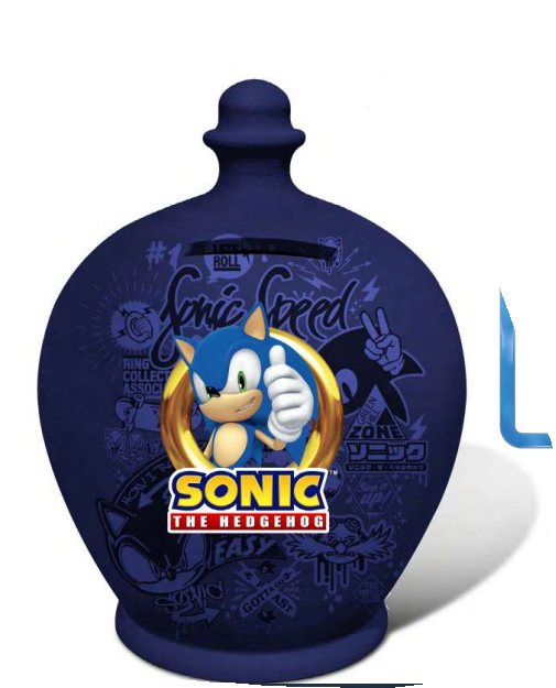 Salvadanaio In Ceramica Sonic