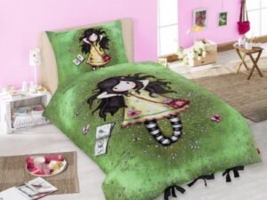 Copripiumino Gorjuss Santoro Bambola Verde 140X200Cm