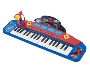 Spiderman Tastiera Elettronica 37 Tasti Bambini Con Microfono
