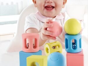 Set 3 Sonagli Geometrici Trio Infanzia Hape E0456