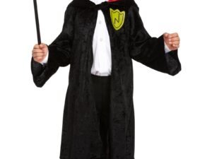 Costume Carnevale Bambino Travestimento Mantello Mago Stile Harry Potter 4 5 6 7 8 9 10 11 12