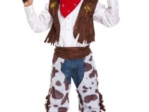 Costume Carnevale Cowboy Travestimento Bambino 4 5 6 Anni