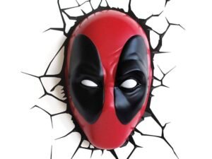 Marvel 3D Led Light Deadpool Lampada Muro