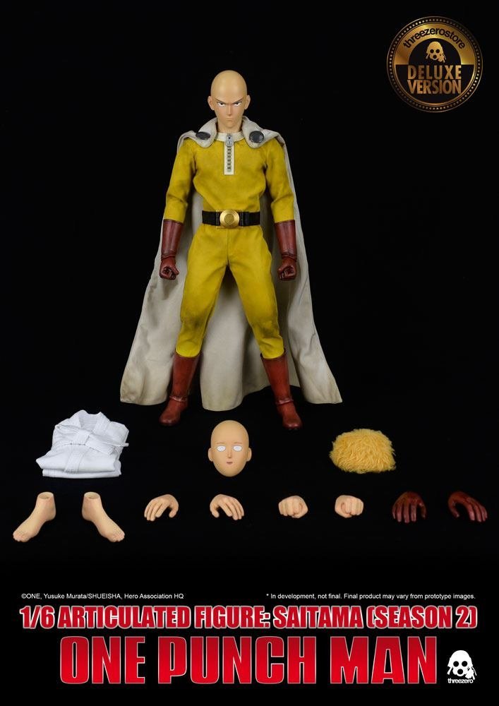 One Punch Man Action Figure 1 6 Saitama Season 2 Deluxe Version Arti Marziali 30 Cm