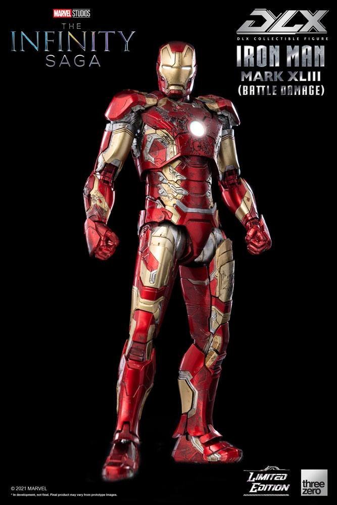 Infinity Saga Dlx Action Figure 1 12 Iron Man Mark 43 Battle Damage Limited Edition 17 Cm