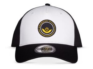 Pokemon Curved Bill Cap Pokeball White