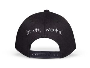Death Note Curved Bill Cap Skull Graphic Rubber Patch