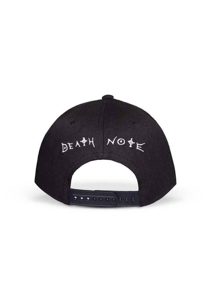 Death Note Curved Bill Cap Skull Graphic Rubber Patch