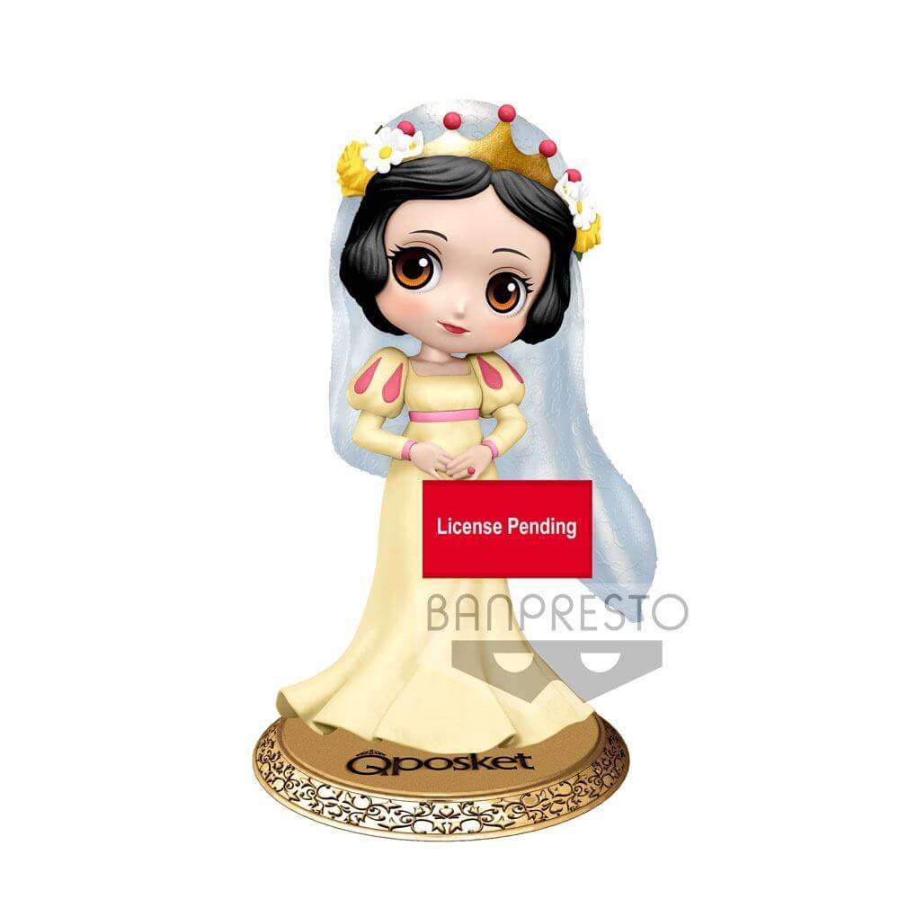 Disney Q Posket Mini Figure Snow White Dreamy Style Ver B 14 Cm