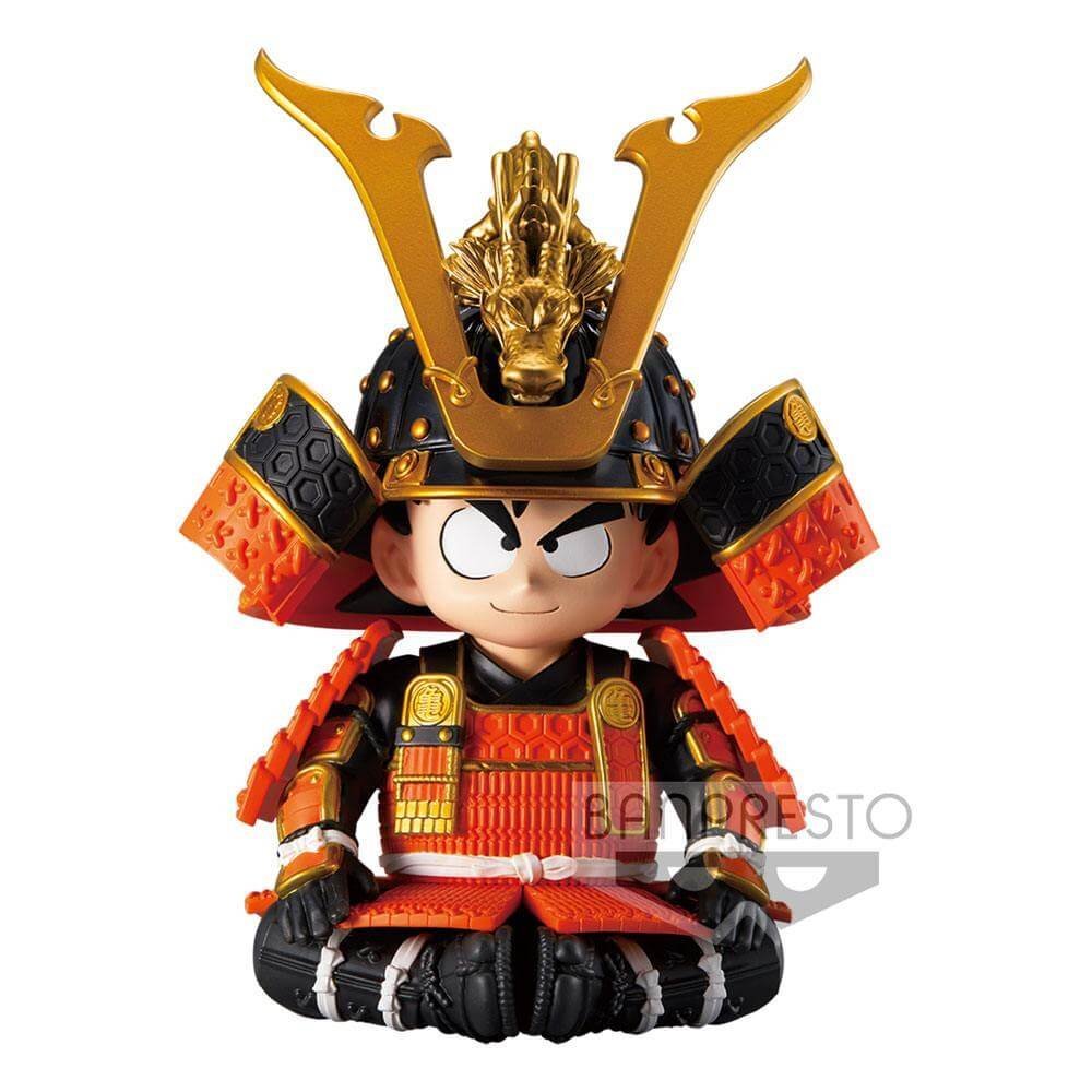 Kid Goku Japanese Armor Helmet Dragonball Z Pvc Statue Ver A 12 Cm