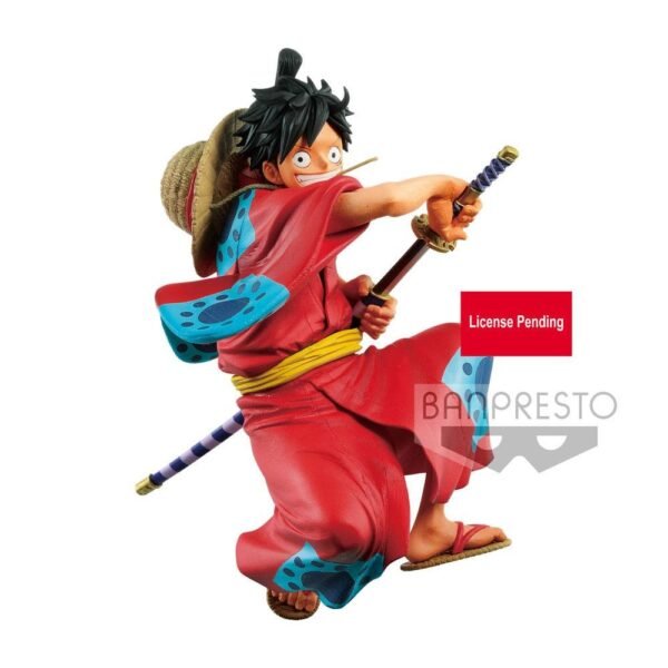 Monkey D Luffy Wanokuni One Piece King Of Artist Pvc Statuetta 16 Cm