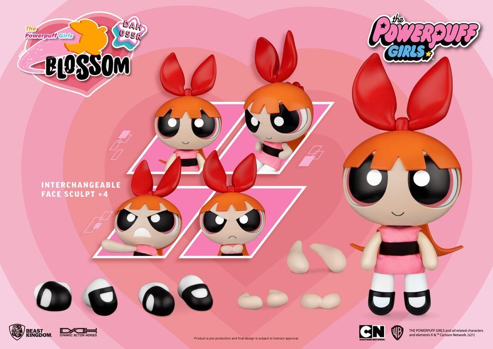 Blossom Powerpuff Girls Dynamic 8Ction Heroes Action Figure 1 9 14 Cm