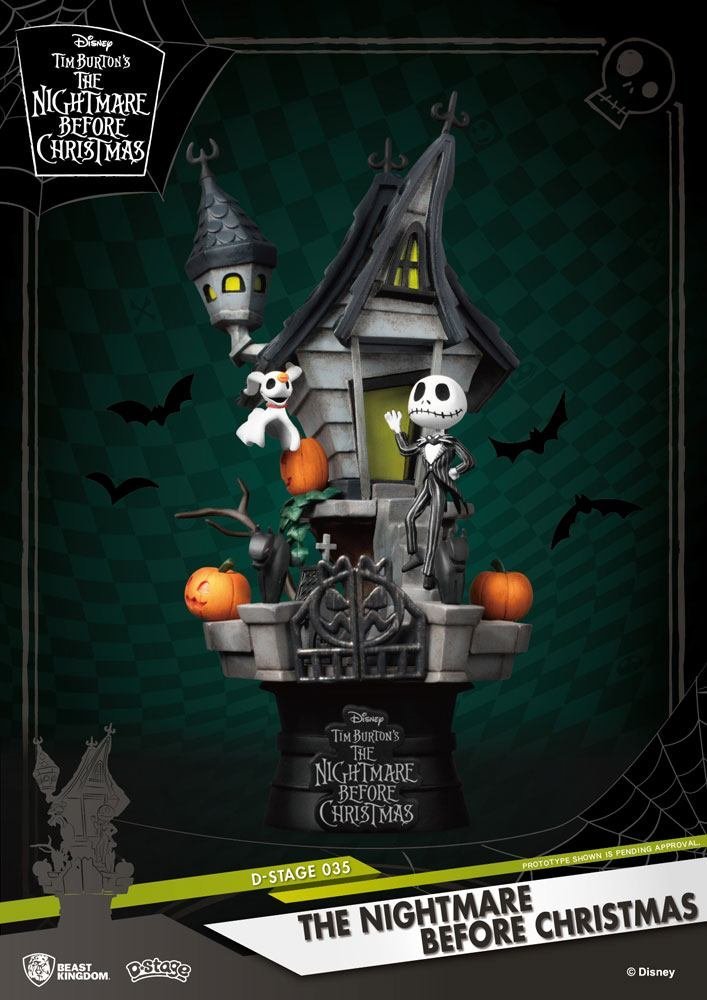 Diorama Casa Jack Nightmare Before Christmas D Stage Pvc Haunted House 15 Cm