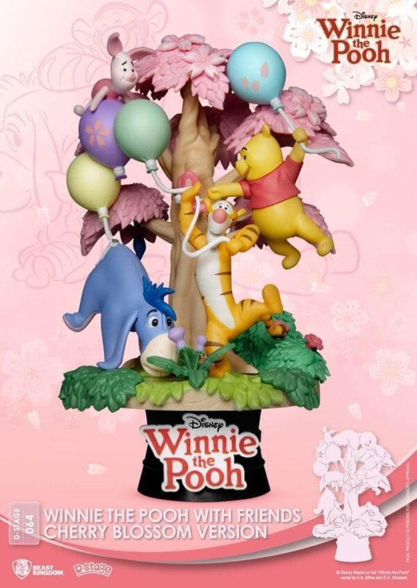 Winnie The Pooh Cherry Blossom Disney D Stage Pvc Diorama Version 15 Cm 064 April 2021
