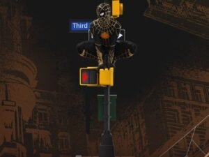 Spider Man No Way Home D Stage Pvc Diorama Spider Man Black And Gold Suit 25 Cm 102