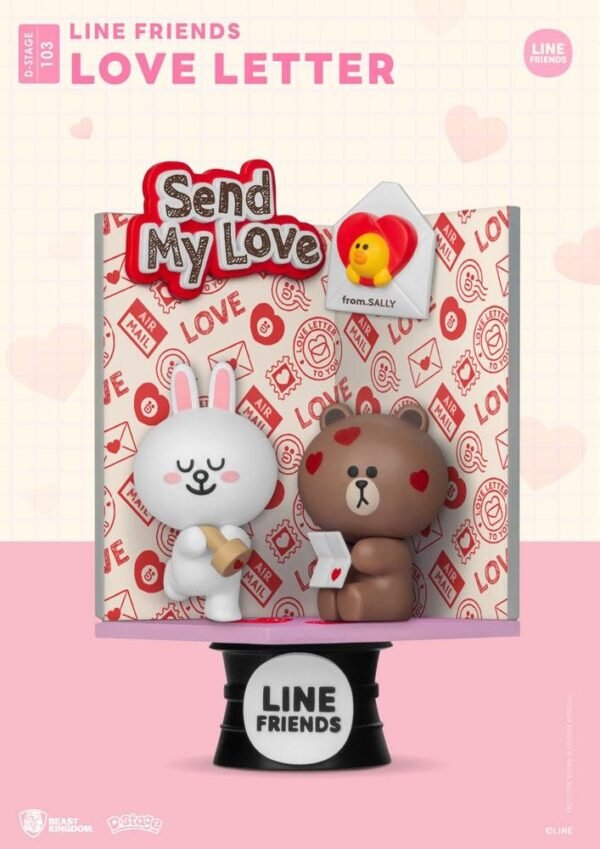 Line Friends D Stage Pvc Diorama Love Letter 16 Cm 103