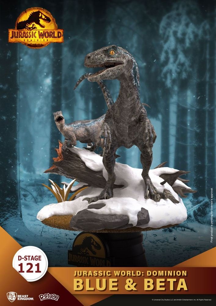 Blue And Beta Jurassic World Dominion D Stage Pvc Diorama 13 Cm 121