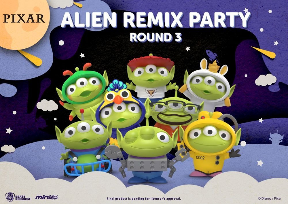 Toy Story Mini Egg Attack Figure 8 Cm Alien Remix Party Round 3 Disney Pixar