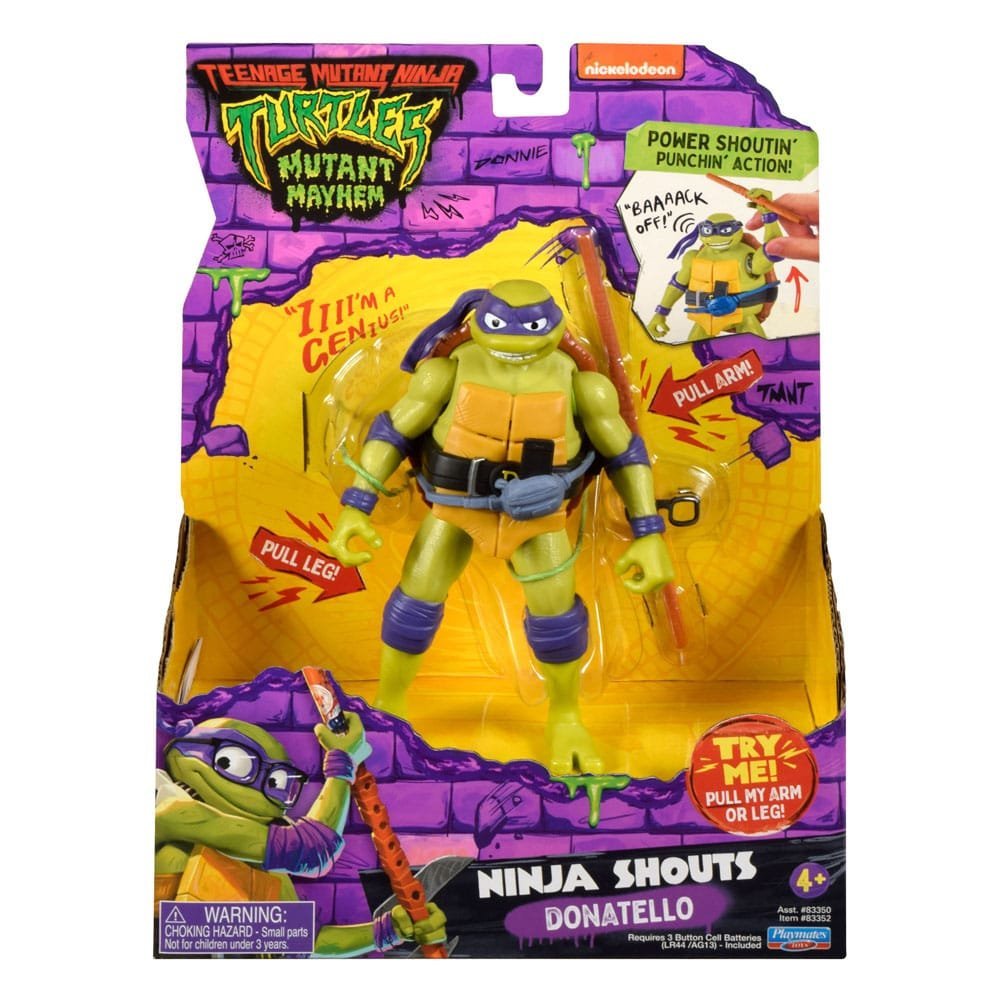 Donatello Ninja Shouts Teenage Mutant Ninja Turtles Mutant Mayhem Action Figures 15 Cm