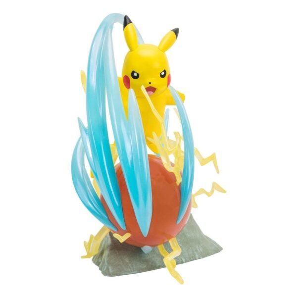Pokemon 25Th Anniversary Light Up Deluxe Statue Pikachu 33 Cm