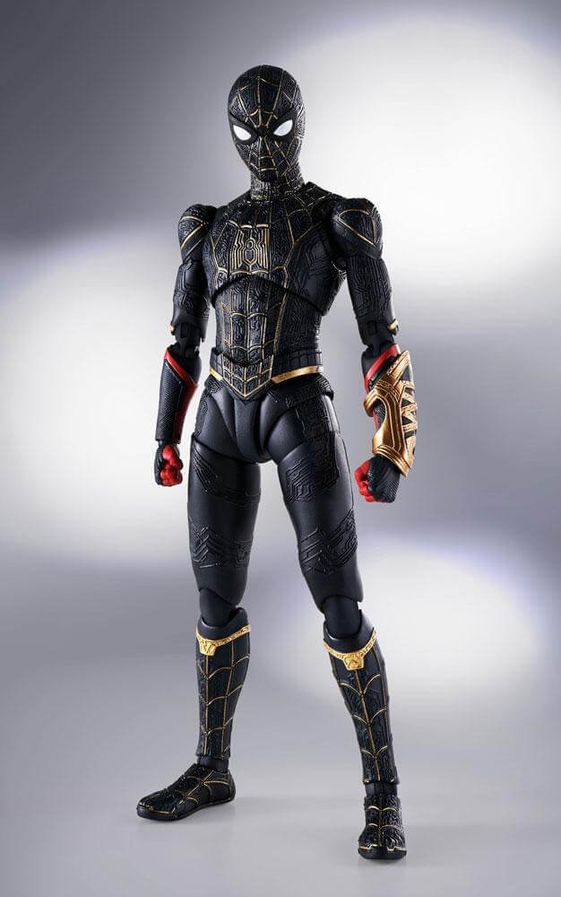 Spider Man Black Gold Action Figure S H Figuarts No Way Home Bandai Tamashii March 2022