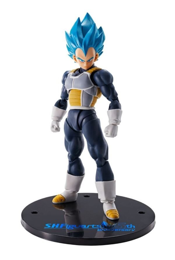 Vegeta Super Saiyan Blue 15Th Anniversary Version Dragon Ball Super S H Figuarts Action Figure 14 Cm