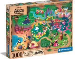 Disney Story Maps Jigsaw Puzzle Alice In Wonderland 1000 Pieces