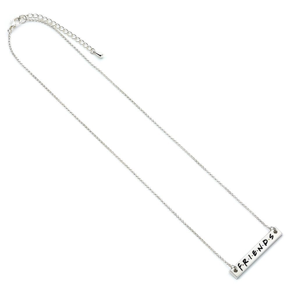 Friends Necklace Show Bar Silver Plated