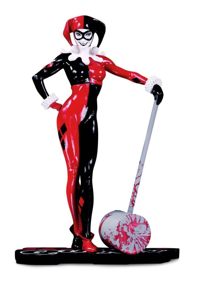 Statuetta Harley Quinn By Adam Hughes Dc Comics Red White Black 19 Cm