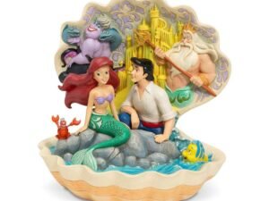 La Sirenetta Disney Statuetta Shell Scene The Little Mermaid 20 Cm
