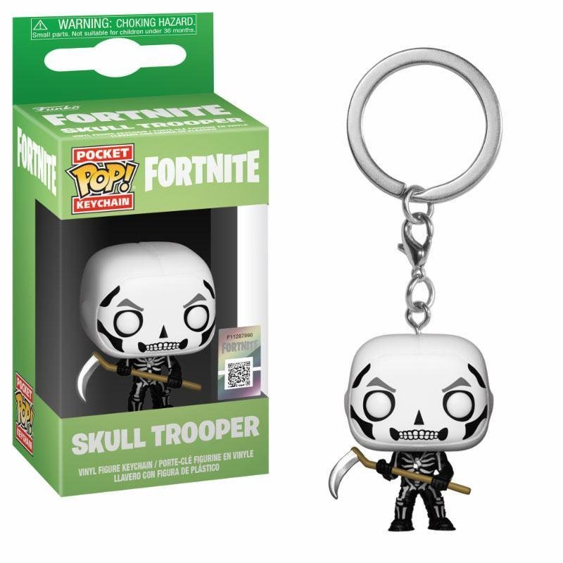 Fortnite Portachiavi Skull Trooper 4Cm Pocket Funko Pop Vinyl Keychain