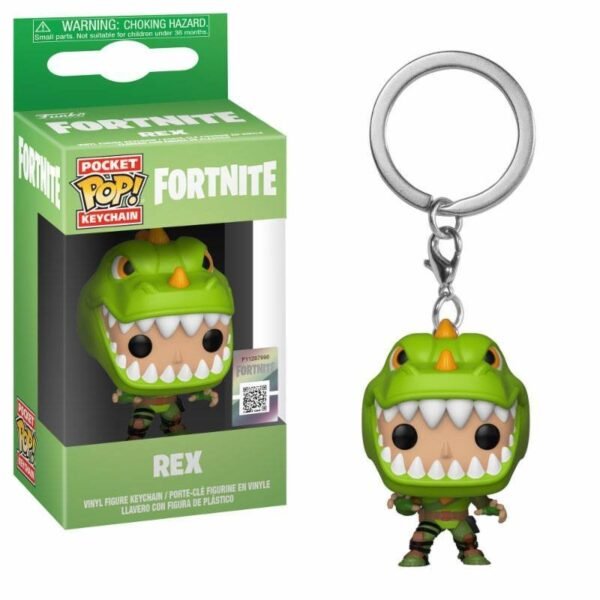 Fortnite Portachiavi Rex 4Cm Pocket Funko Pop Vinyl Keychain