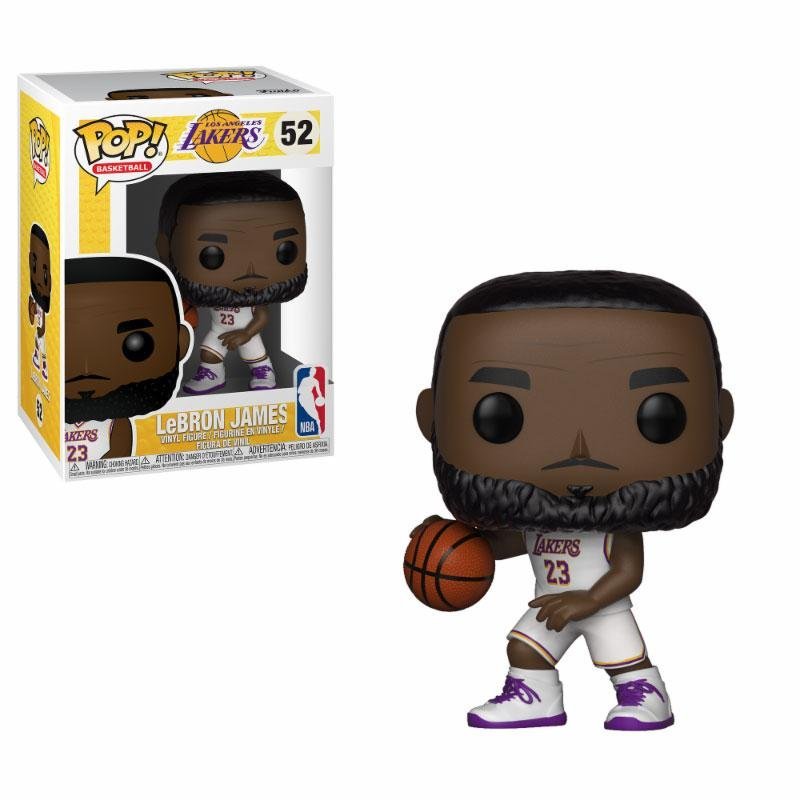 Nba Pop Sports Vinyl Figure Lebron James White Uniform Lakers 9 Cm 52