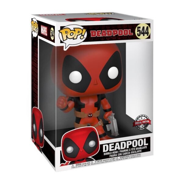 Deadpool Rosso Con Pistola Super Sized Funko Pop Viny Special Edition 25 Cm 544