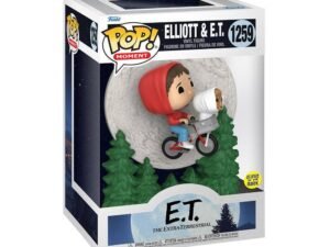 E T The Extra Terrestrial Pop Moment Vinyl Figure Elliot And Et Flying Gitd 9 Cm