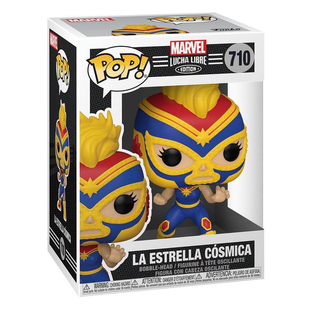 Captain Marvel Marvel Luchadores Pop Vinyl Figure 9 Cm 710