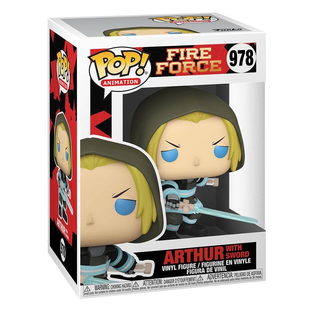 Fire Force Pop Animation Vinyl Figure Arthur W Sword 9 Cm 978