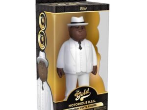 Notorious B I G Vinyl Gold Figure Biggie Smalls White Suit 13 Cm March 2022