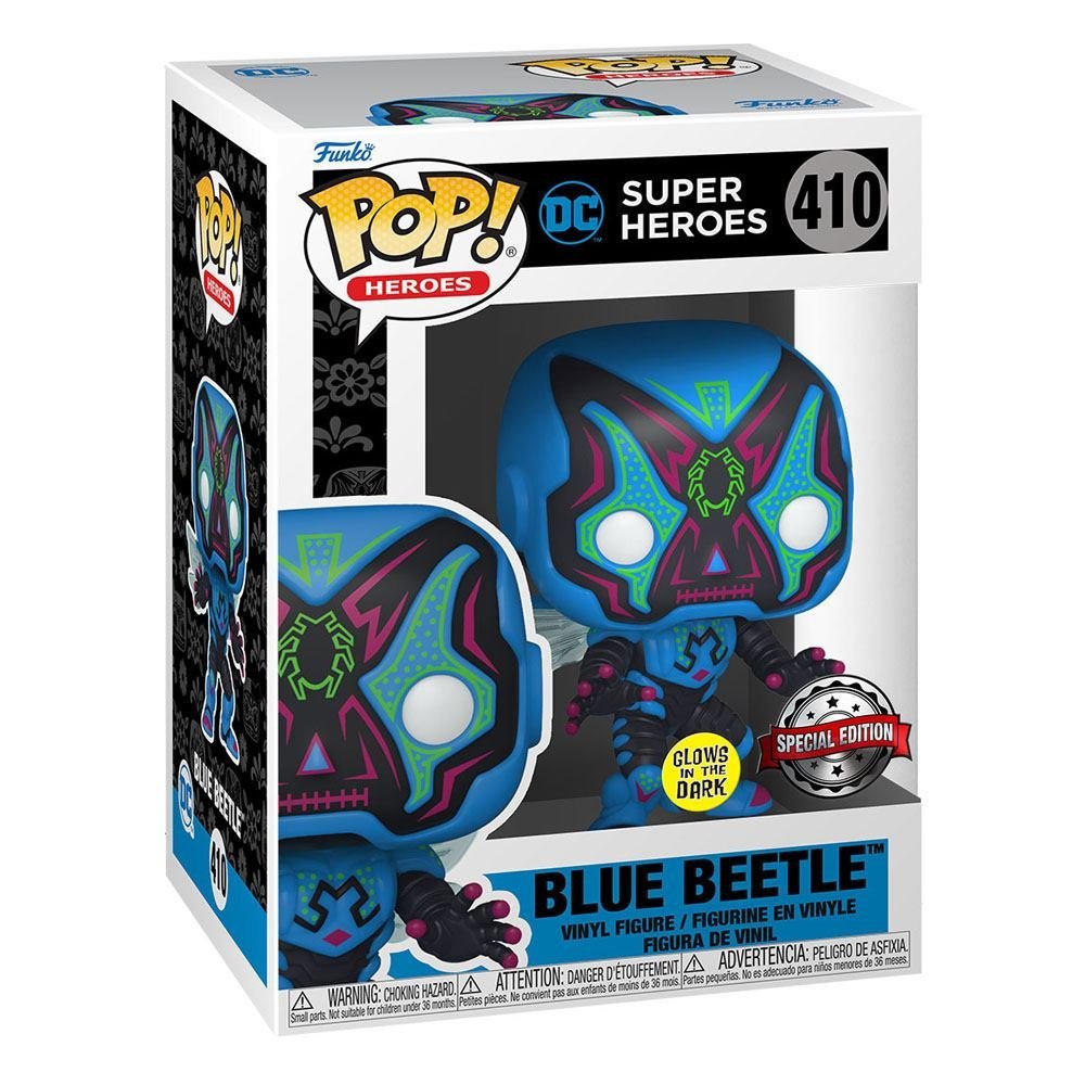 Dc Blue Beetle Gw Dc Comics Pop Vinyl Figure Dia De Los 9 Cm 410